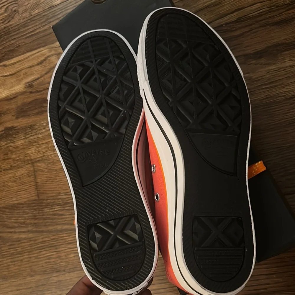 Converse Vibrant Orange Canvas Sneakers - Picture 7 of 7